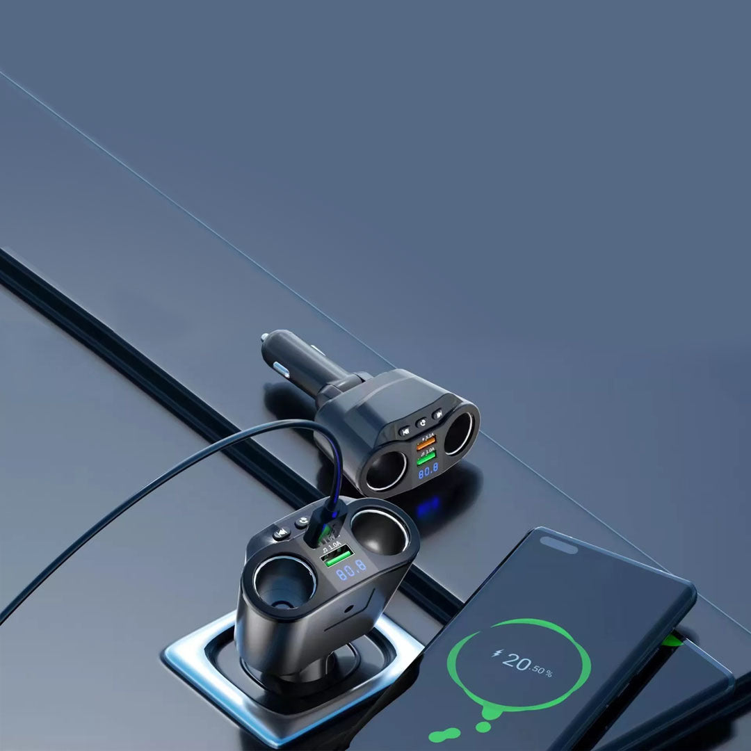 KC-01 Pro Auto Ladegerät & Bluetooth FM Transmitter mit Digitalanzeige & QC3.0 Schnellladung-16.jpg