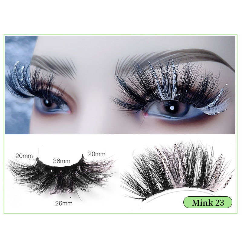 Leuchtend rosa Nerzhaar-Wimpern mit farbigen Pailletten, 25 mm lang, wiederverwendbar 10–15 Mal, präsentiert von Qwox-Shop.com-31.jpg