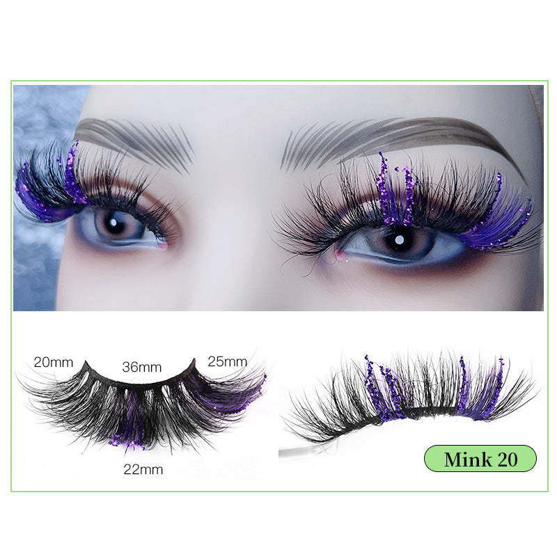 Leuchtend rosa Nerzhaar-Wimpern mit farbigen Pailletten, 25 mm lang, wiederverwendbar 10–15 Mal, präsentiert von Qwox-Shop.com-32.jpg