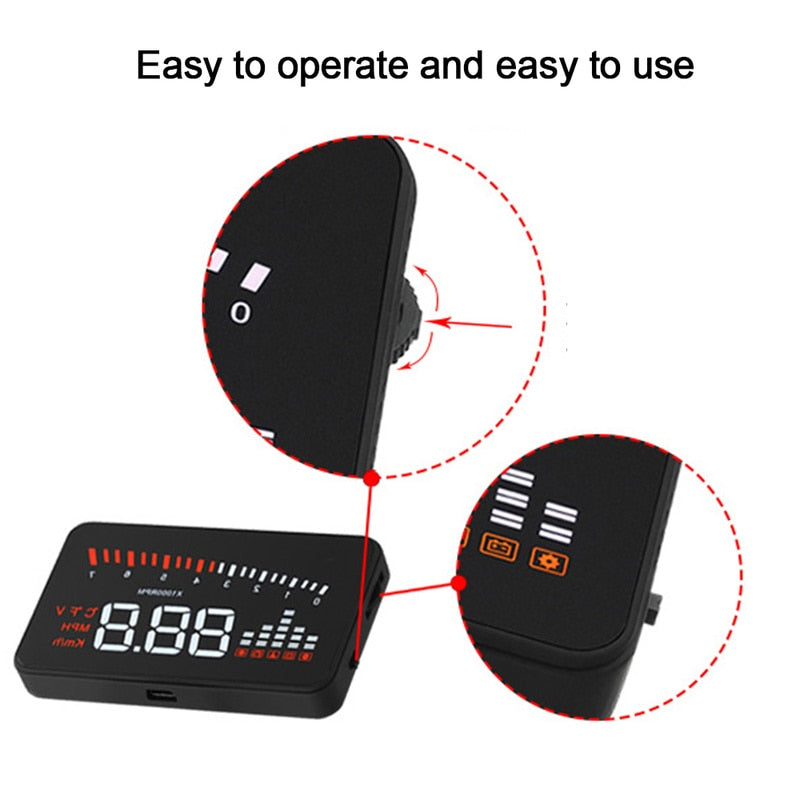 Automatische Geschwindigkeitswarnungen  X5 Auto HUD Head Up Display OBD II EOBD-12.jpg