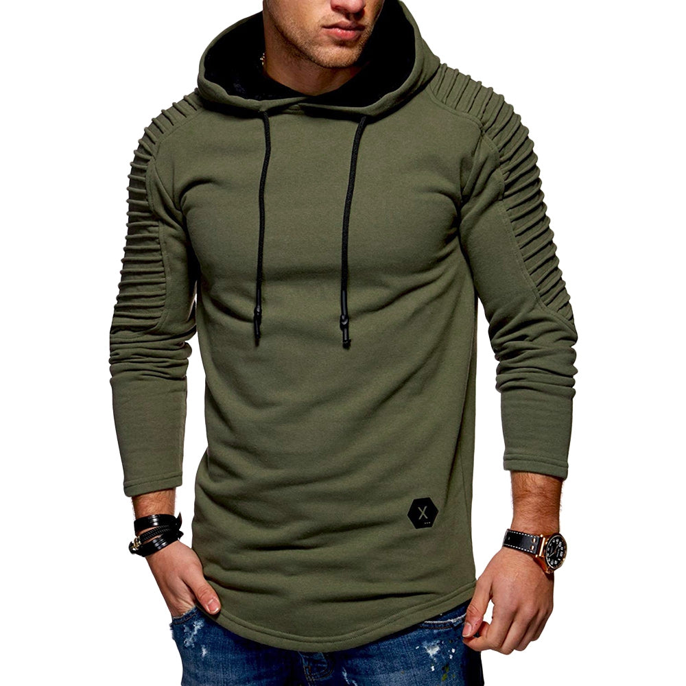 Einfarbiger Plissierter Fleece-Hoodie mit Langen Ärmeln-22.jpg