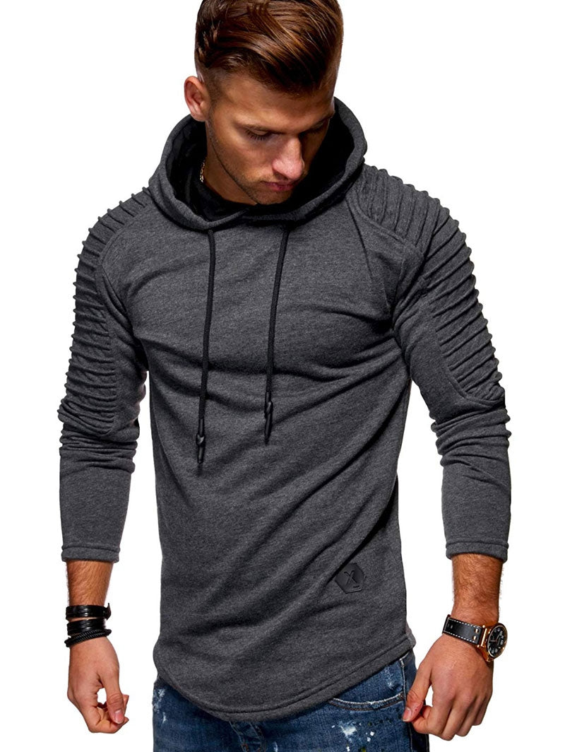 Einfarbiger Plissierter Fleece-Hoodie mit Langen Ärmeln-83.jpg