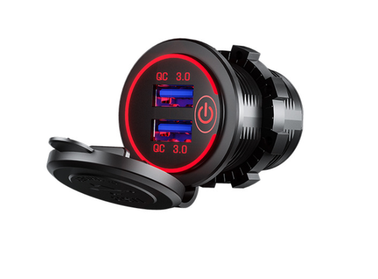 36W QC 3.0 Touch Schalter Wasserdichte USB-Ladebuchse fuer Motorrad-Auto-Lkw-Boot-08.png