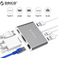 ORICO Aluminum Type-C to VGA/HDMI/RJ45/Type-C/Type-A Converter USB3.1 Gen1 with 2 USB3.0 Ports for Mac(RCNB)-10.jpg