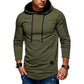 Einfarbiger Plissierter Fleece-Hoodie mit Langen Ärmeln-5.jpg