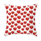 Black and white heart pillowcase - Valentine's Day decoration