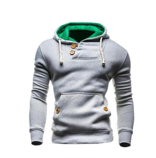 Langärmliger Samt-Hoodie-Pullover "Hercule"