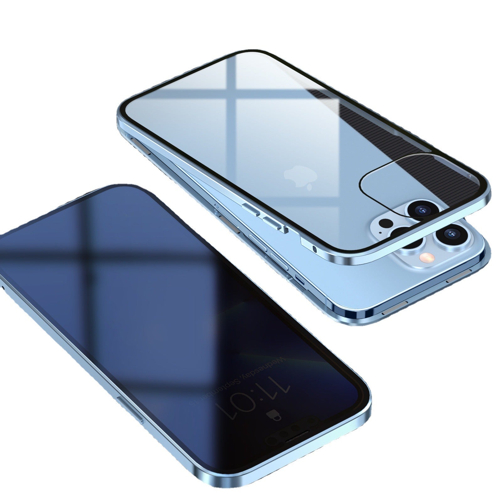 Anti-Peep Magneto iPhone 13Pro Handyhuelle - Doppelseitiger Metallrahmenschutz-19.jpg