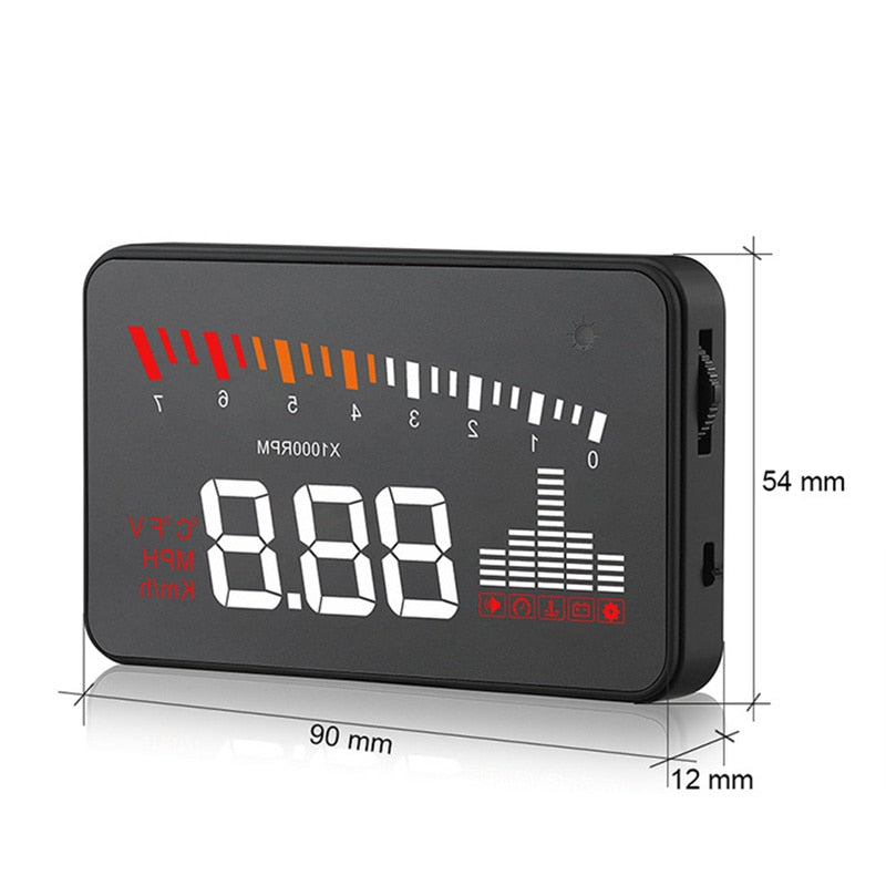 Automatische Geschwindigkeitswarnungen  X5 Auto HUD Head Up Display OBD II EOBD-15.jpg