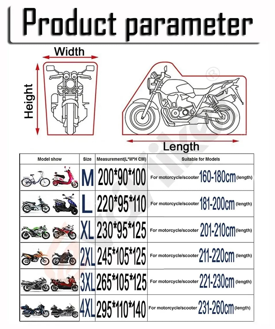 Universal Motorrad Abdeckung - Ganzjähriger Schutz vor UV, Regen, Staub und mehr-9.jpg