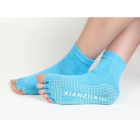 Exklusive Frauen-Yoga-Socken halber Zeh-7.jpg