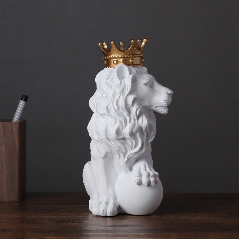 Kronen-Löwen-Ornament im europäischen Stil - Majestätische Raumdekoration-10.jpg