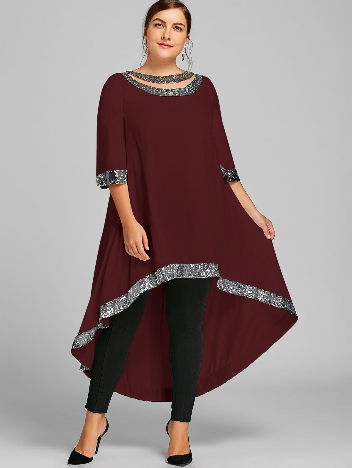 Elegantes Plus Size Dip Hem Kleid mit Paillettenbesatz fuer besondere Anlaesse-34.jpg