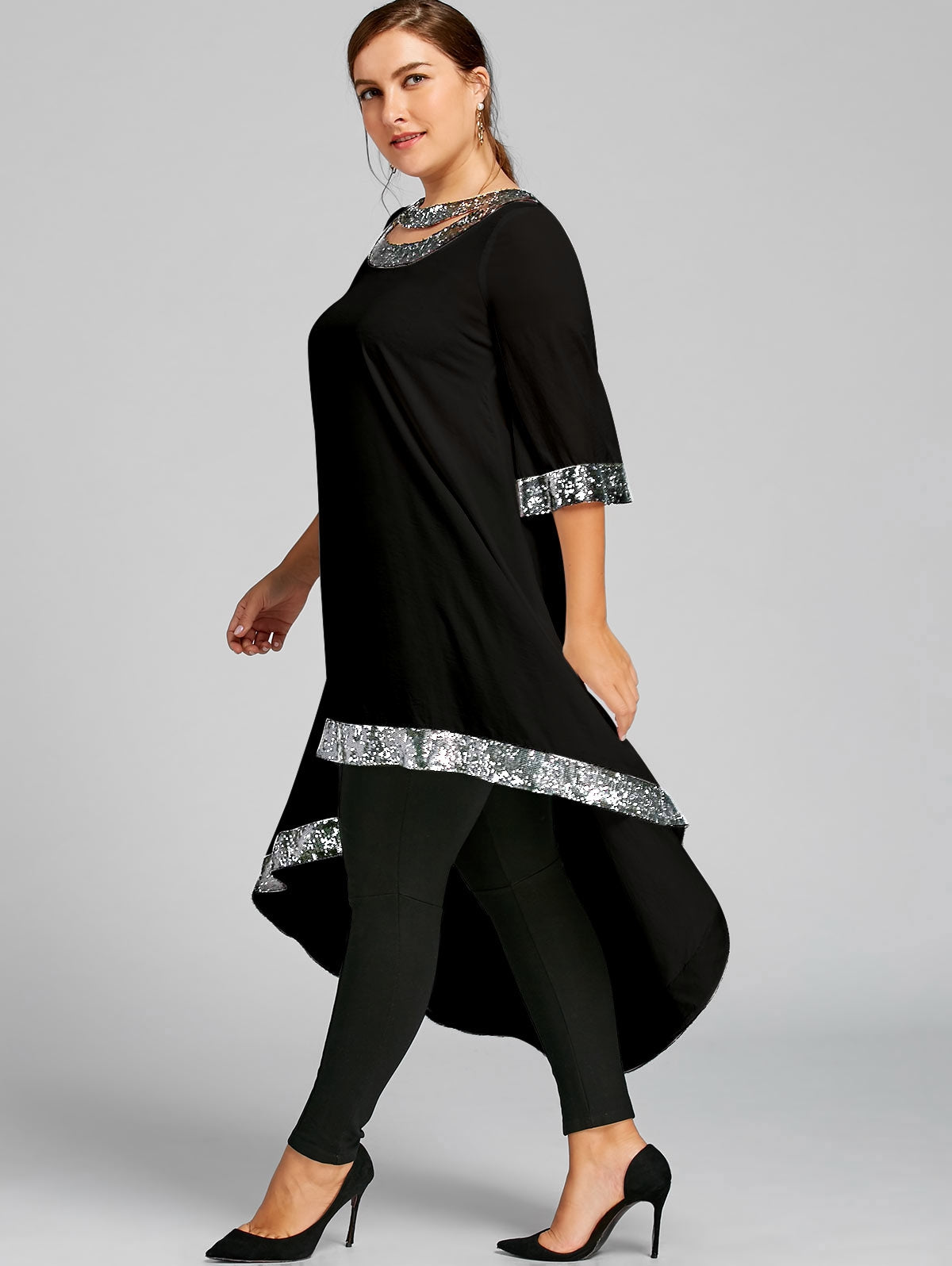 Elegantes Plus Size Dip Hem Kleid mit Paillettenbesatz fuer besondere Anlaesse-24.jpg