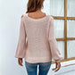 Neck Laternenaermel Strickhemd – Romantisch & Raffiniert fuer Herbst und Winter-13.jpg